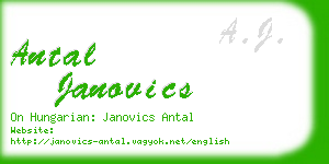 antal janovics business card